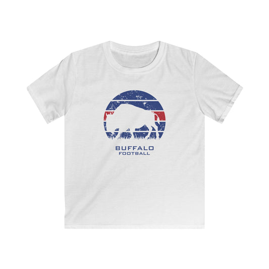 Kids Buffalo Football Silhouette Tee