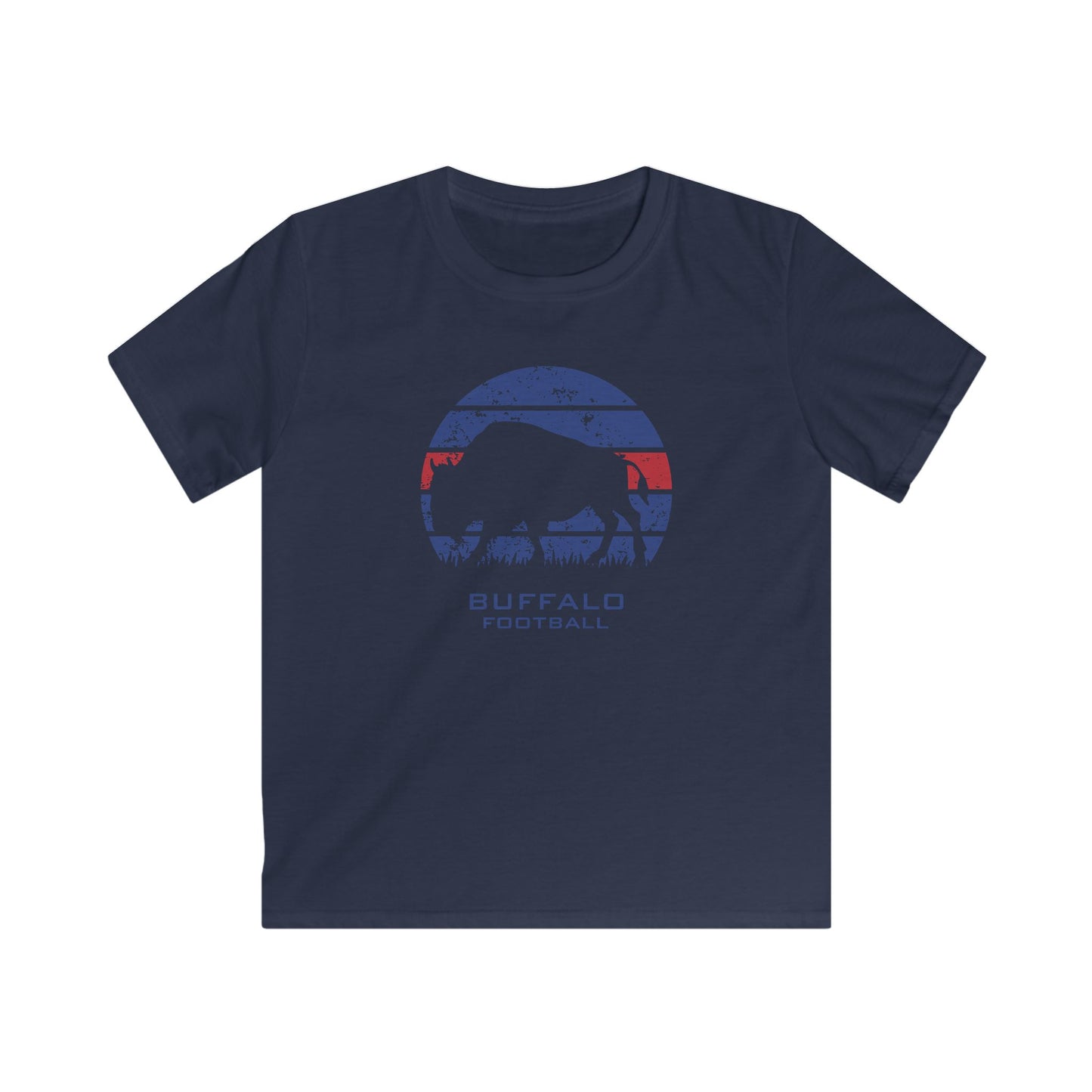 Kids Buffalo Football Silhouette Tee