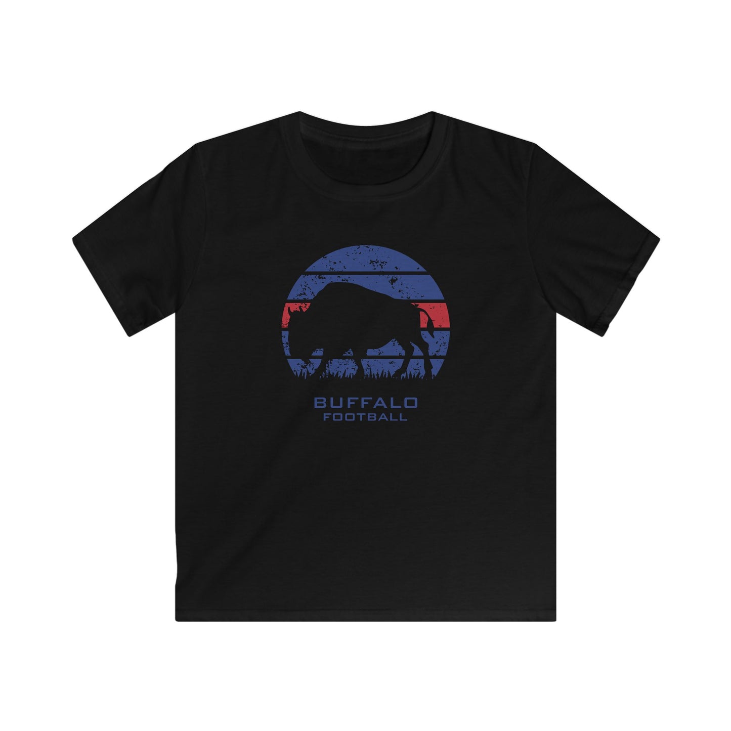 Kids Buffalo Football Silhouette Tee