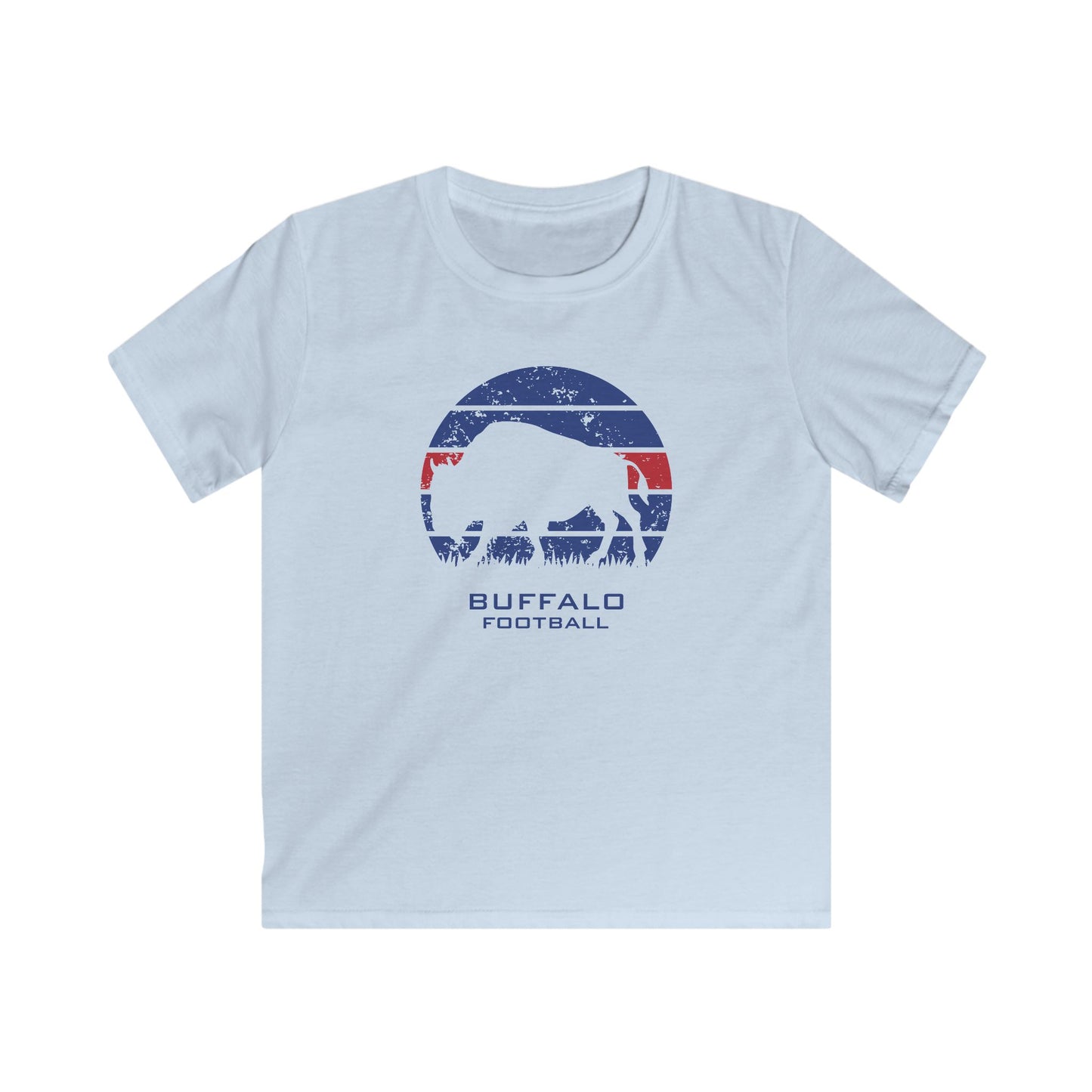 Kids Buffalo Football Silhouette Tee