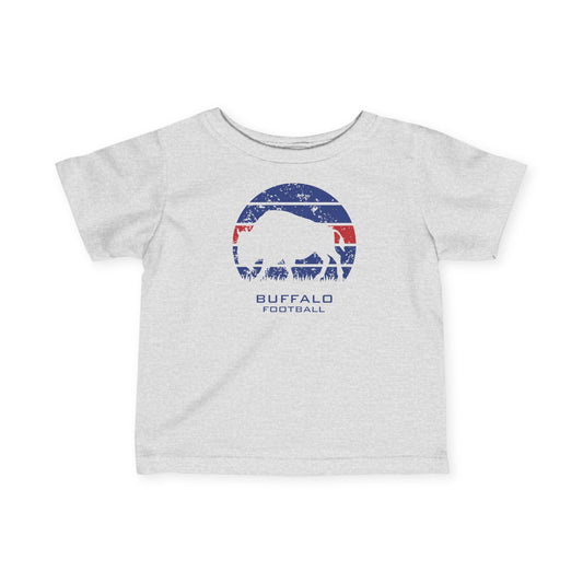 Infant Buffalo Football Silhouette Tee